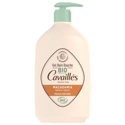 Cavaillès Gel Bain Douche Peaux Sèches Macadamia Bio 1 L