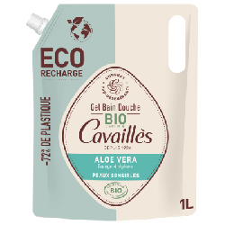 Eco Recharge Gel Bain et Douche Aloe Vera Bio 1L Peaux sensibles Rogé Cavaillès
