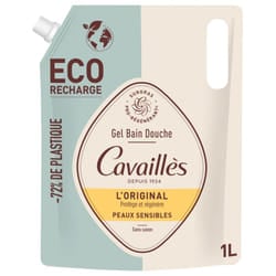 Cavaillès Gel Bain Douche Peaux Sensibles L'Original Éco-Recharge 1 L