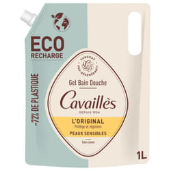 Eco Recharge Gel Bain et Douche L'Original 1L Peaux sensibles Rogé Cavaillès