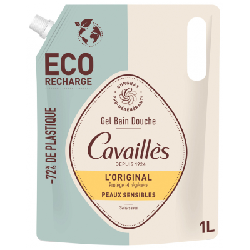 Eco Recharge Gel Bain et Douche L'Original 1L Peaux sensibles Rogé Cavaillès