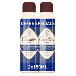Cavaillès Homme Anti-Transpirant 48H Spray Lot de 2 x 150 ml
