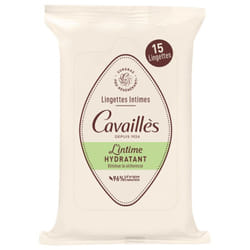 Cavaillès Lingettes Intimes Hydratant 15 lingettes