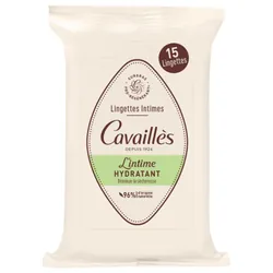 Cavaillès Lingettes Intimes Hydratant 15 lingettes