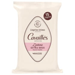 Rogé Cavaillès Lingettes Intimes Extra-Doux 15 lingettes