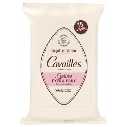 Rogé Cavaillès Lingettes Intimes Extra-Doux 15 lingettes