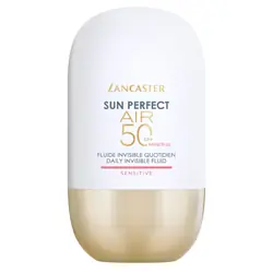 Lancaster Sun Perfect AIR Daily Invisible Fluid SPF50 Sensitive Mineral Crème d'écran solaire Visage 50 Adultes