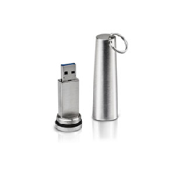 LaCie XtremKey 128GB lecteur USB flash 128 Go USB Type-A 3.2 Gen 1 (3.1 Gen 1) Acier inoxydable