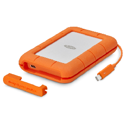 LaCie STFS2000800 disque dur externe 2 To Orange, Blanc