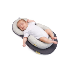 BabyMoov A050406 positionneur de sommeil pour bébé Noir, Gris Coton, Polyester, Polyuréthane