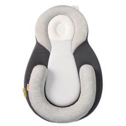 BabyMoov A050406 positionneur de sommeil pour bébé Noir, Gris Coton, Polyester, Polyuréthane