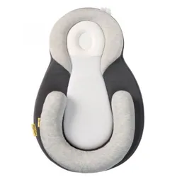BabyMoov A050406 positionneur de sommeil pour bébé Noir, Gris Coton, Polyester, Polyuréthane