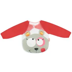 Badabulle B007022 bavoir pour bébés Bavoir à manches Coton, Polyester, Poly-acétate de vinyle (PEVA)