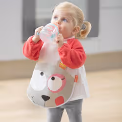 Badabulle B007022 bavoir pour bébés Bavoir à manches Coton, Polyester, Poly-acétate de vinyle (PEVA) - Vue supplémentaire 2