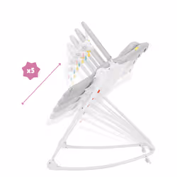 Badabulle B012008 chaises à bascule & trotteurs pour bébé Blanc, Gris - Vue supplémentaire 3