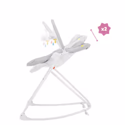 Badabulle B012008 chaises à bascule & trotteurs pour bébé Blanc, Gris - Vue supplémentaire 4