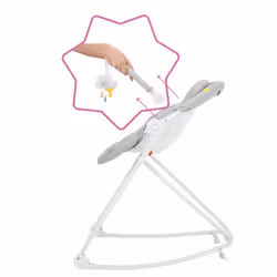 Badabulle B012008 chaises à bascule & trotteurs pour bébé Blanc, Gris - Vue supplémentaire 5
