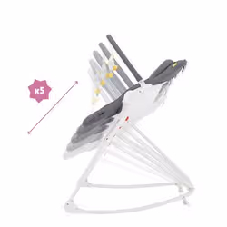 Badabulle B012009 chaises à bascule & trotteurs pour bébé Blanc, Gris - Vue supplémentaire 3