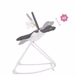 Badabulle B012009 chaises à bascule & trotteurs pour bébé Blanc, Gris - Vue supplémentaire 4