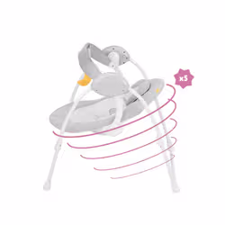 Badabulle B012303 balançoire pour bébé Siège de balançoire pour bébé 1 siège(s) Gris, Blanc - Vue supplémentaire 7