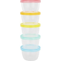 Badabulle B004304 pot pour bébé alimentaire Bleu, Rose, Transparent, Jaune