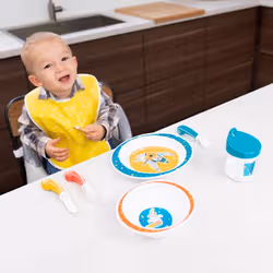 Badabulle Yummy sets pour les repas du nourrisson Bleu, Blanc, Jaune - Vue supplémentaire 3
