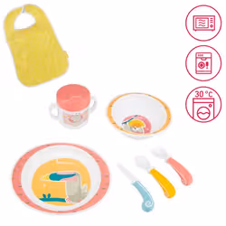 Badabulle Yummy sets pour les repas du nourrisson Rose, Blanc, Jaune - Vue supplémentaire 2