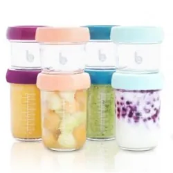 BabyMoov Glass Babybols Food Storage Multiset Transparent