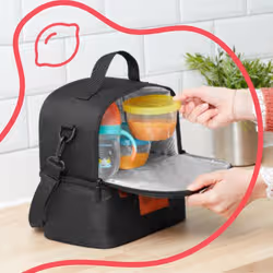 Badabulle Pick & Go conteneurs thermique Sac thermique 5 L Noir, Blanc - Vue supplémentaire 2