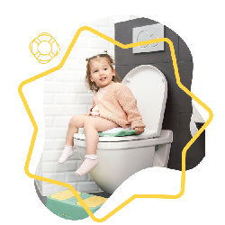 Badabulle RÉDUCTEUR DE TOILETTE CONFORT AVEC POIGNÉES