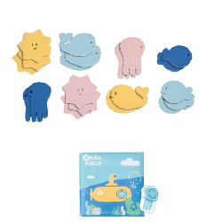 Badabulle 1 livre de bain et 1 marionnette + 20 stickers de bain