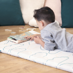 BabyMoov Cosy'Lite Nomad Matelas pour bébé Bleu, Blanc