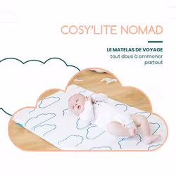 BabyMoov Cosy'Lite Nomad Matelas pour bébé Bleu, Blanc - Vue supplémentaire 4