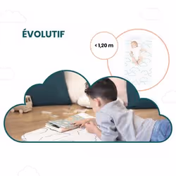 BabyMoov Cosy'Lite Nomad Matelas pour bébé Bleu, Blanc - Vue supplémentaire 7