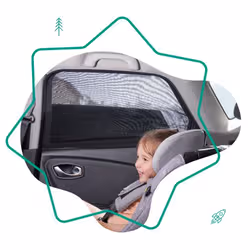 Badabulle B070001 couvre-jambe de poussette pour bébé Housse de protection solaire Polyester Noir - Vue supplémentaire 4