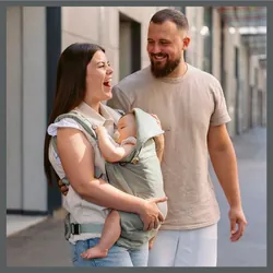 BabyMoov A057006 porte bébé Porte-bébé souple Coton, Polyester, Polypropylène Vert