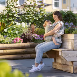 BabyMoov A057006 porte bébé Porte-bébé souple Coton, Polyester, Polypropylène Vert - Vue supplémentaire 2