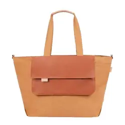 BabyMoov A043813 sac à couches Sac à main Marron Coton, Polyuréthane