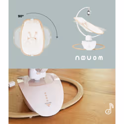 BabyMoov Swoon Hoop Intérieure Transat pour bébé 1 siège(s) Écru, Bois - Vue supplémentaire 2