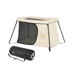 BabyMoov A035033 lit pliant pour bébé Beige, Noir