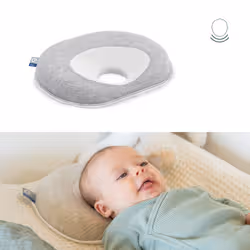BabyMoov Cosyhead appuies-têtes pour bébés Coton Gris, Blanc - Vue supplémentaire 3