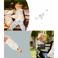 BabyMoov A005010 gourde Utilisation quotidienne 350 ml Acier inoxydable Beige, Multicolore - Vue supplémentaire 4
