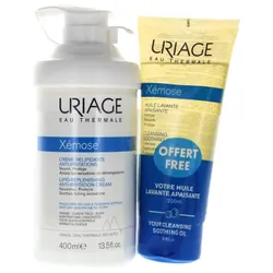 Creme Relipidante Anti-irritations + Huile Lavante Apaisante Peaux Tres Seches A Tendance Atopique 400ml Xemose Uriage