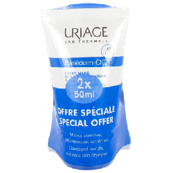 Bariederm Creme Mains Isolante Reparatrice Mains Abimees 2x50ml Bariéderm-Cica Uriage