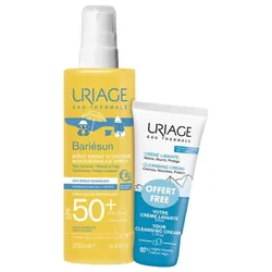 Uriage Bariésun Spray Enfant Hydratant Très Haute Protection SPF50+ 200 ml + Crème Lavante 50 ml Offerte