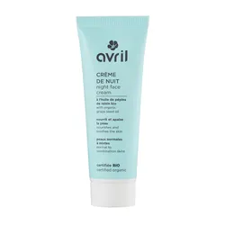 Creme de nuit a l'huile de pepins de raisin bio 50ml Peaux normales a mixtes Avril