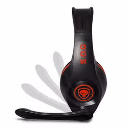 Suza Casque Pro-H5 Avec fil Arceau Jouer Noir, Rouge - Vue supplémentaire 2