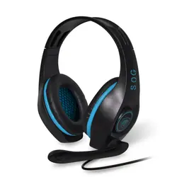 Spirit of Gamer PRO-H5 Casque Avec fil Arceau Jouer Noir, Bleu