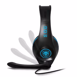 Spirit of Gamer PRO-H5 Casque Avec fil Arceau Jouer Noir, Bleu - Vue supplémentaire 4
