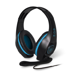 Spirit of Gamer PRO-SH5 Casque Avec fil Arceau Jouer Noir, Bleu